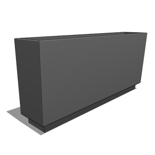 40'' City Aluminum Planter (PS-220-14x40-32-AL)