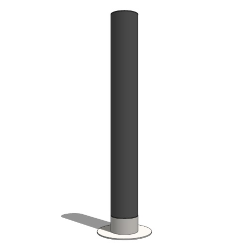 Market Removable Pedestrian Bollard (PS-82-RM-14-AL)