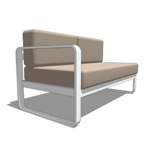 Loft LAF Loveseat (CHS6204-WT)