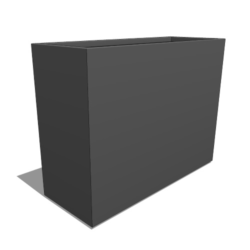  42'' Terrace Aluminum Planter (PS-230-AL-16x42x32)