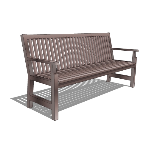 New England II Bench (PS-613-AL-MW2-MW2-A)