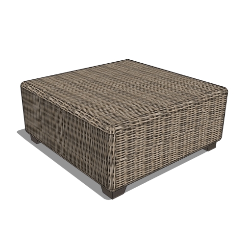 Veranda Square Cocktail Table, Driftwood (CHSPR8006-DW-WT)
