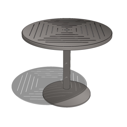 Java Aluminum Slat Table (HS3636-RD)