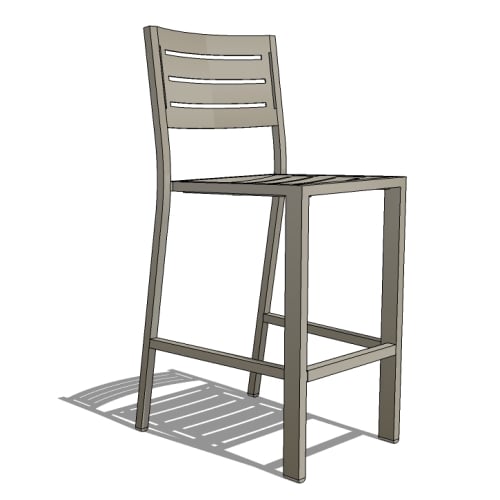 Monterey II Barstool With Aluminum Seat (CHS6609M)