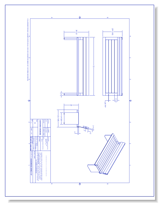 Ridgewood Bench (PS-692-AL-3-WD3-WD3)