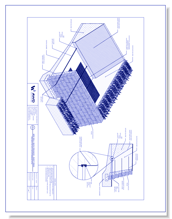AWD-123	MSE Wall Back Drainage - Sheet Drain