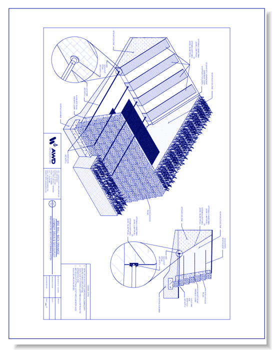 AWD-126	MSE Wall Back Drainage - Chimney Drain & Geo-Outlet