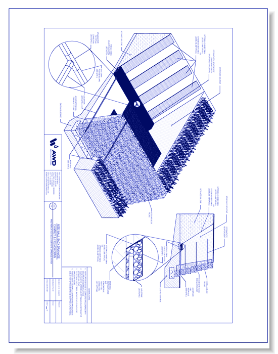 AWD-129	MSE Wall Back Drainage - Chimney & French Drain