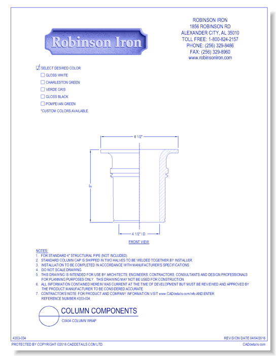 C0404 Column Wrap