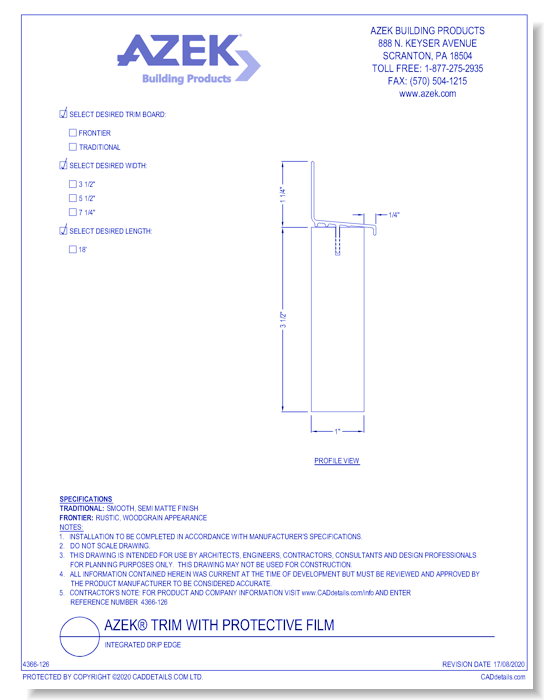 Integrated Drip Edge
