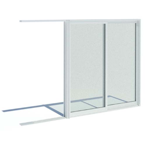 Series 8100 Doors: Thermally Broken Pocket Door - PXX - 3" UltraGlide Rollers, Standard Sill, No Screen