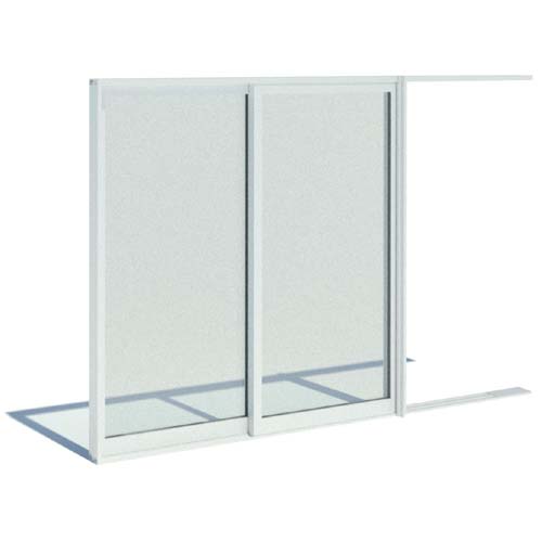 Series 8100 Doors: Thermally Broken Pocket Door - XXP - 3" UltraGlide Rollers, Standard Sill, No Screen