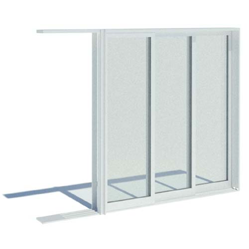 Series 8100 Doors: Thermally Broken Pocket Door - PXXX - 3" UltraGlide Rollers, Standard Sill, No Screen