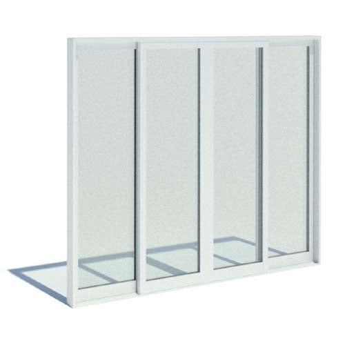 Series 8100 Doors: Thermally Broken Stacking Door - OXXO - 3" UltraGlide Rollers, Standard Sill, No Screen