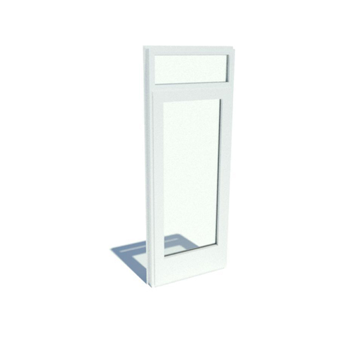 Series 7000 Doors: Standard Nail On - Inswing with Standard Hardware, Standard Sill with Transom and 10" Kick Plate