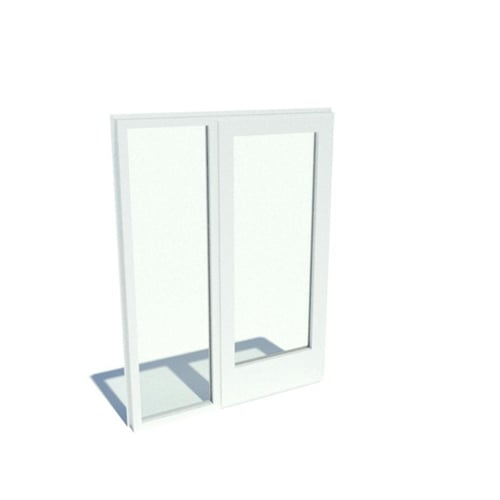 Series 7000 Doors: Standard Nail On - Inswing with Standard Hardware, Low Sill with Sidelites and 10" Kick Plate