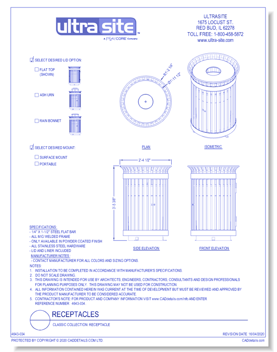 Classic Collection: Receptacle
