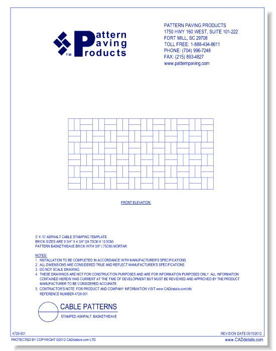Stamped Asphalt: Basketweave