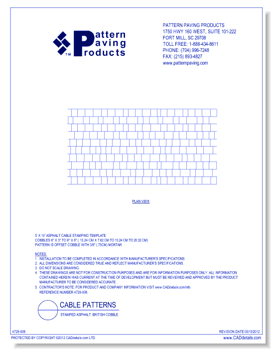 Stamped Asphalt: British Cobble