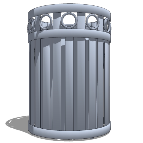 Gramercy™ Litter Receptacle: 32 Gallon