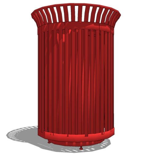 Windsor™ Litter Receptacles: 42 Gal. Flat Lid