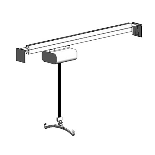 Single Rail Lift System: Straight Rail, Wall Mounted