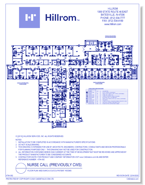 Floor Plan: Med-Surg & ICU/CCU Patient  Rooms