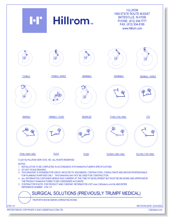 TruPort® Boom Series (Operating Room)