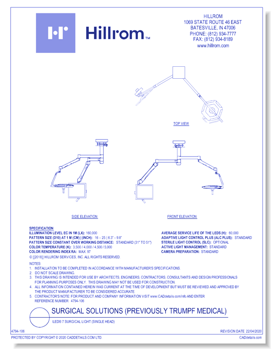 iLED® 7 Surgical Light (Single Head)