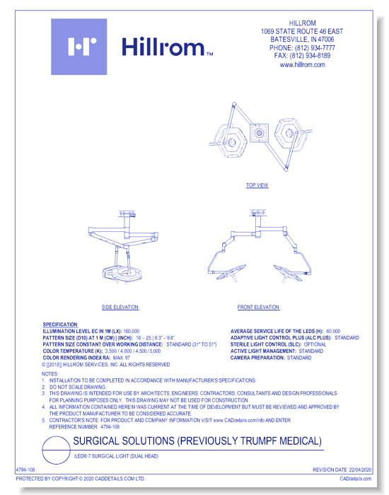 iLED® 7 Surgical Light (Dual Head)