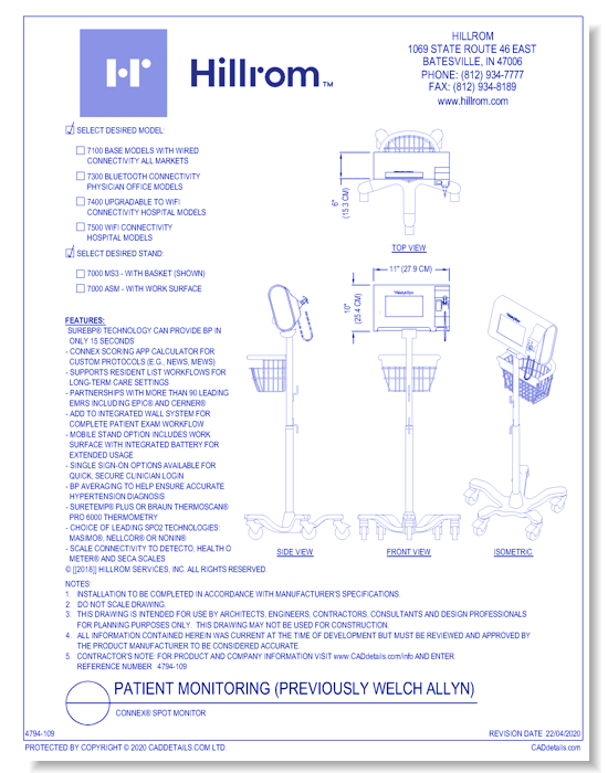 Connex® Spot Monitor