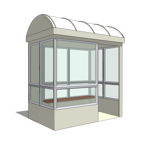 Model SHLT-001: Domed Shelter - Plan View, Anchor Bolt Layout, Section, Legend