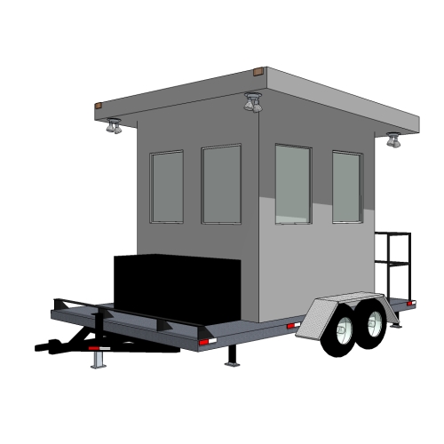 Model SEC-013: Portable Booth - Plan View, Service Entrance/Anchor Bolt Layout, Legend