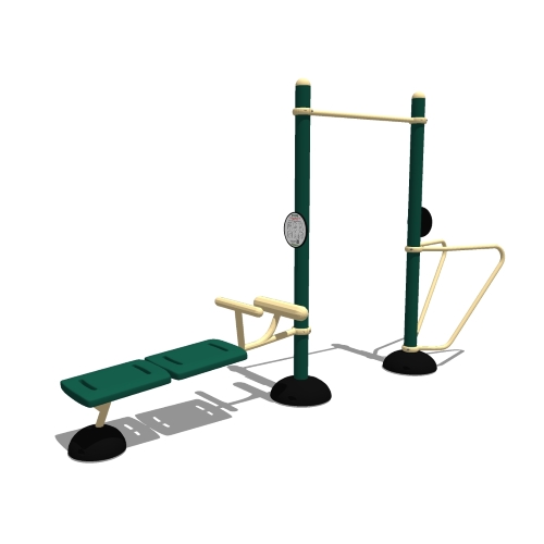 Calisthenics: Model ( SGR071 ) 3-Person Static Combo