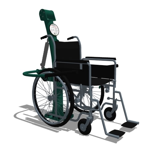 Wheelchair Accessible: Model ( UBX244W ) Accessible Tricep Press (Adjustable Resistance)