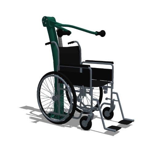 Wheelchair Accessible: Model ( UBX248W ) Accessible Shoulder Press (Adjustable Resistance)
