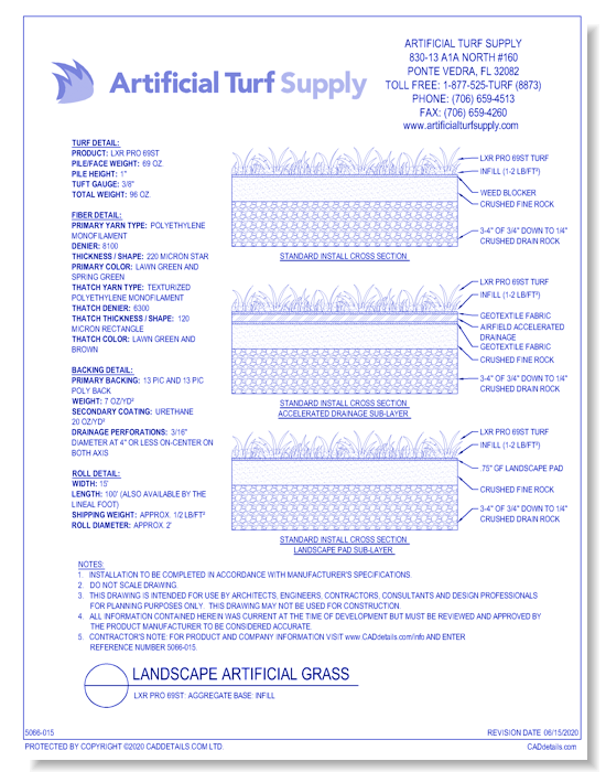 Landscape: LXR Pro 69st - Aggregate Base - Infill