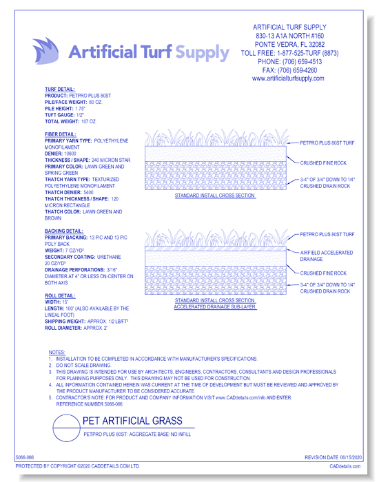 Pet: PetPRO Plus 80st - Aggregate Base - No Infill