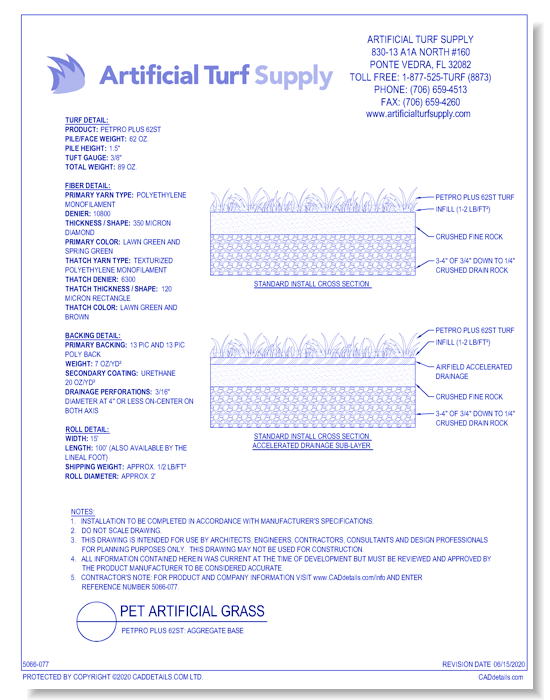 Pet: PetPRO Plus 62st - Aggregate Base
