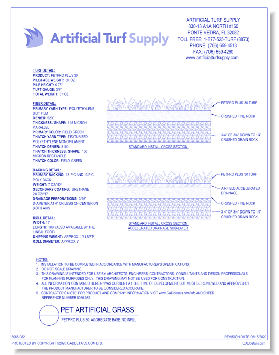 Pet: PetPRO Plus 30 - Aggregate Base - No Infill