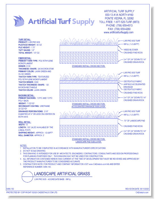 Landscape: LXR Pro 80s - Aggregate Base - Infill