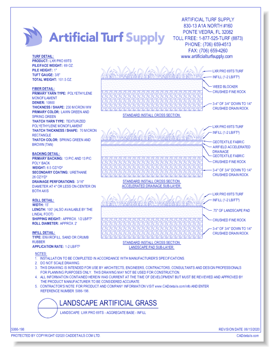 Landscape: LXR Pro 69ts - Aggregate Base - Infill
