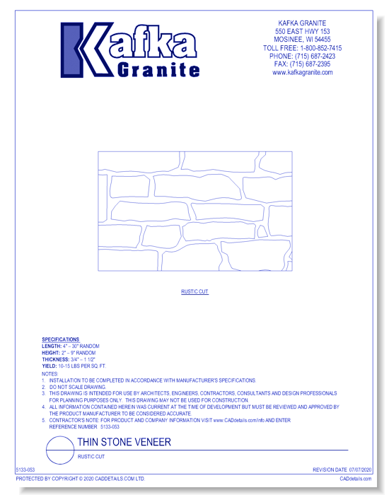 Thin Stone Veneer: Rustic Cut