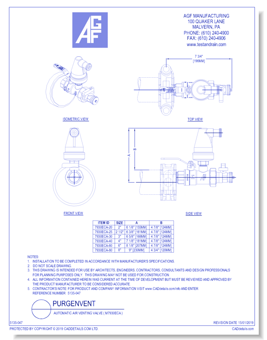 Automatic Air Venting Valve ( M7930ECA )