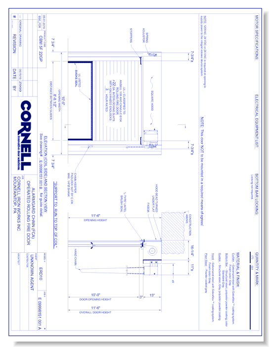 Fire Door - Between Jambs - Right Hand - Chain (Part A)