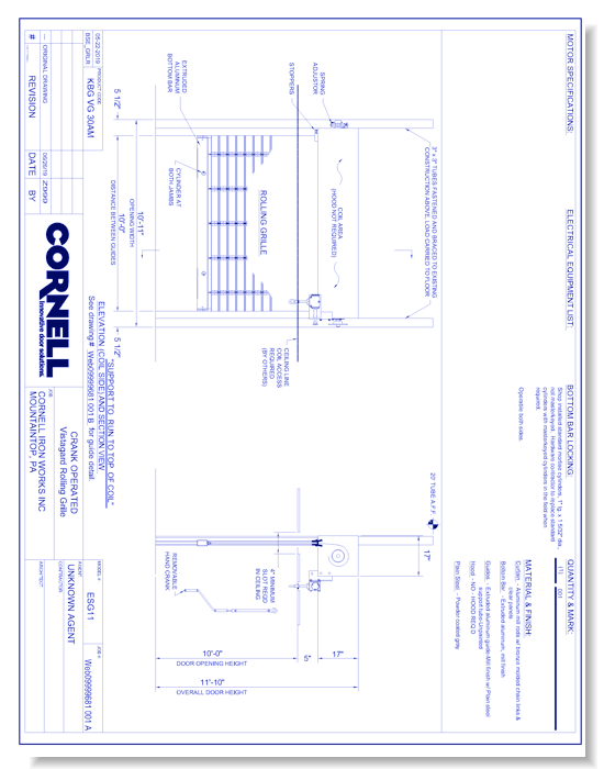 Grilles - Between Jambs - Right Hand - Crank - Tube Mount (Part A)
