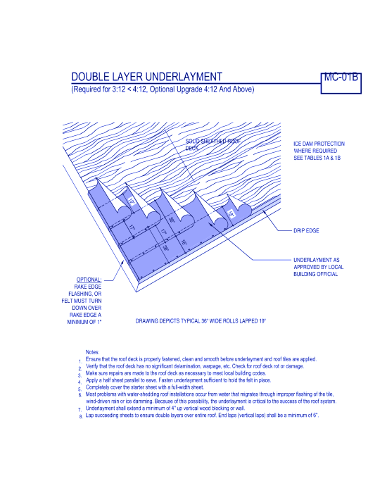 Double-Layer Underlayment ( MC-01b )