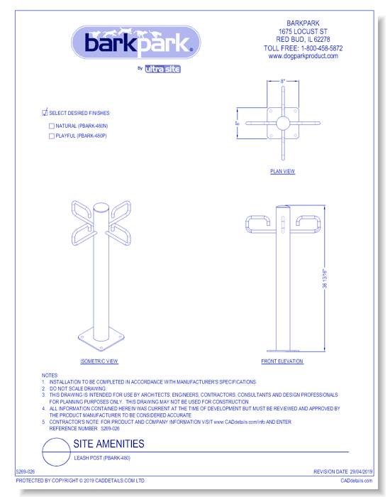 Leash Post (PBARK-480)