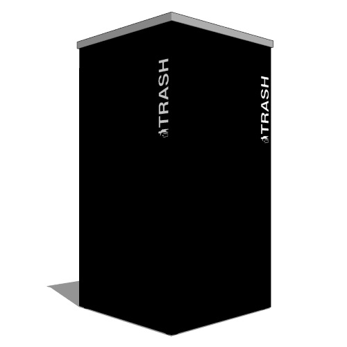Kaleidoscope XL Series: 36 Gallon Square Receptacle (RC-KD36)