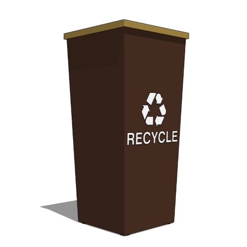 Metro Collection: 18 Gallon Single-Stream Receptacle (RC-MTR-1)